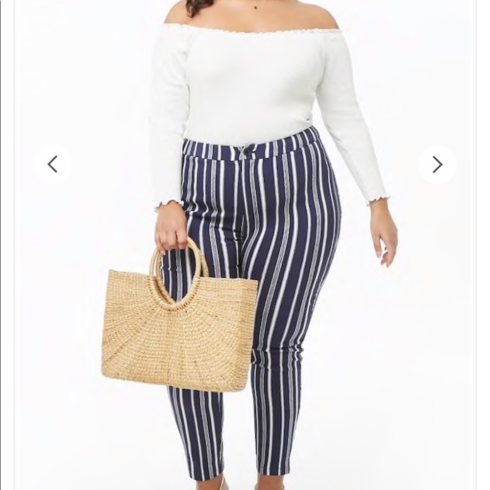 Forever 21 Plus Striped Pants